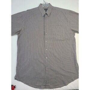 Men’s Grey Plaid Button-Down Shirts Van Heusen XLT – Big & Tall